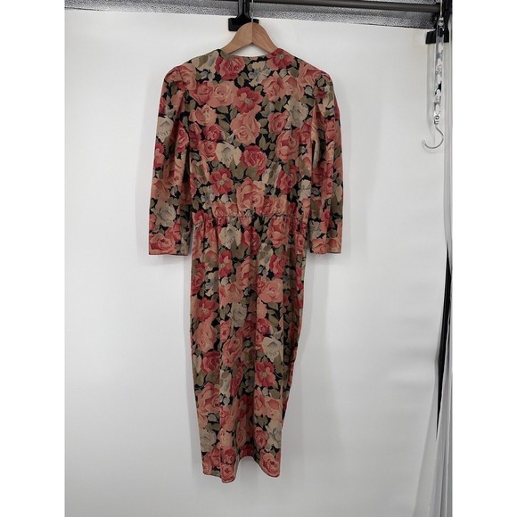 Scarlet  Made In USA and Pink Floral Garden Justine Dress - Picture 6 of 10